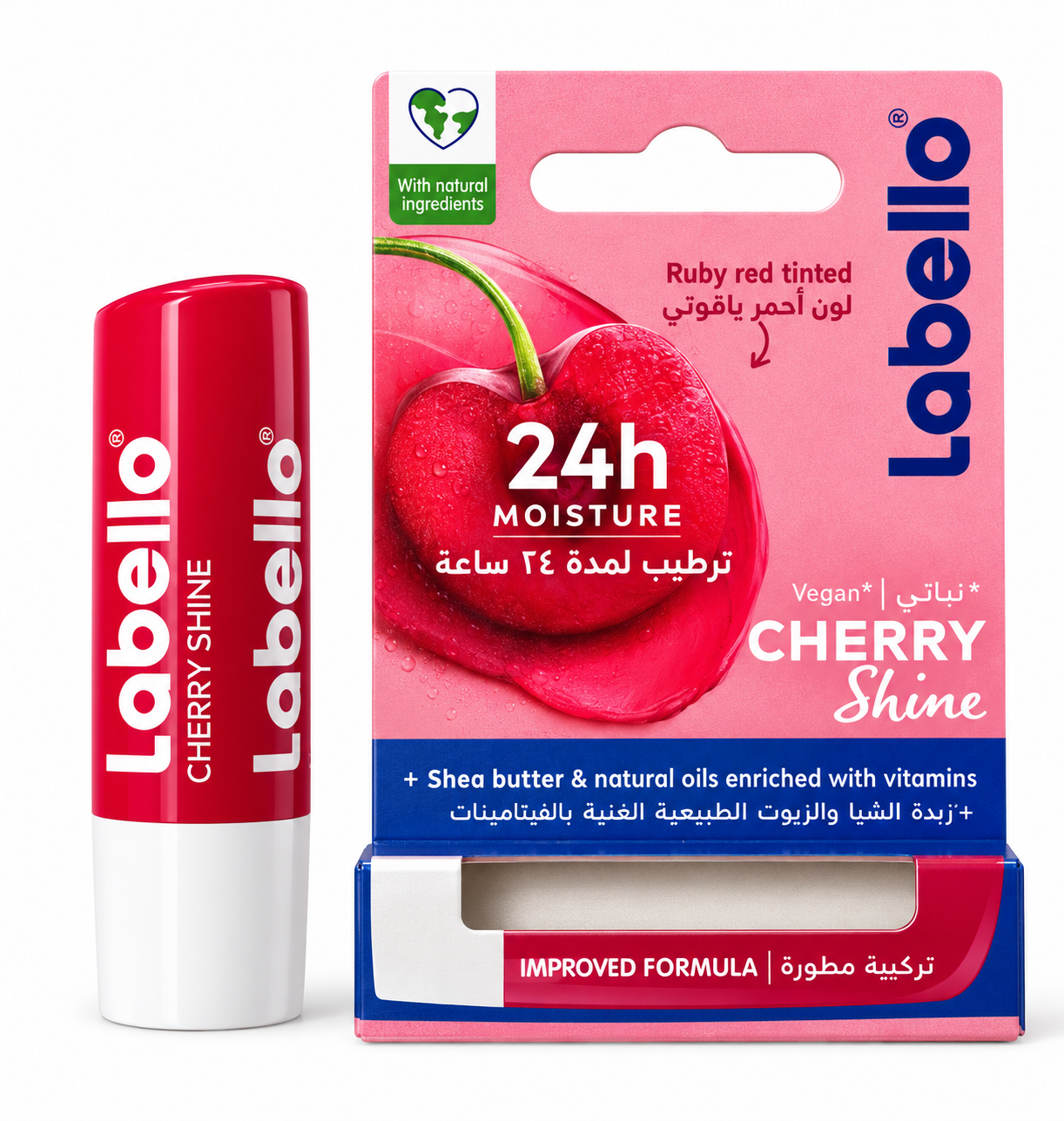 Labello Cherry Shine Product Display